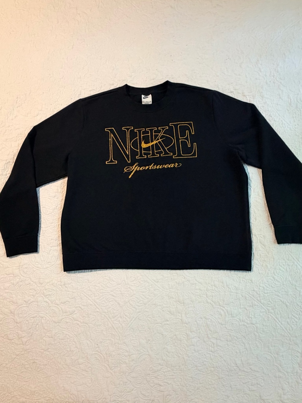 Nike Sportswear Crewneck Sweatshirt | Black | Retail $65 | Womens XL